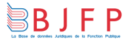 Base de donne juridique de la fonction publique